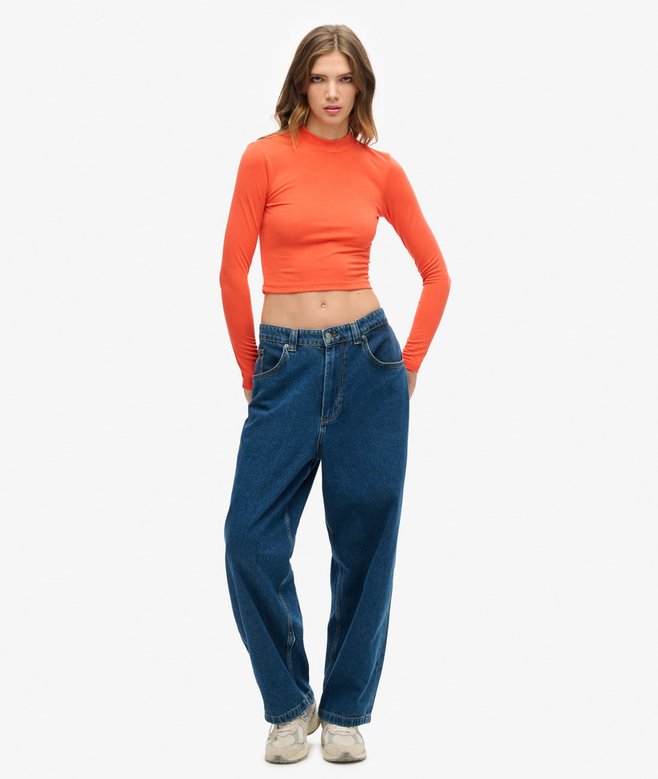 Superdry Camiseta De Manga Larga Con Espalda Abierta