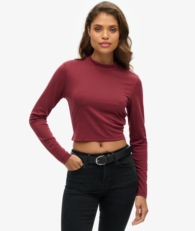 superdry Camiseta de manga larga con espalda abierta