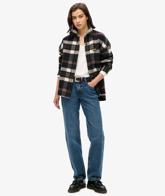 Superdry Camiseta De Punto De Manga Larga Con Cuello De Pico