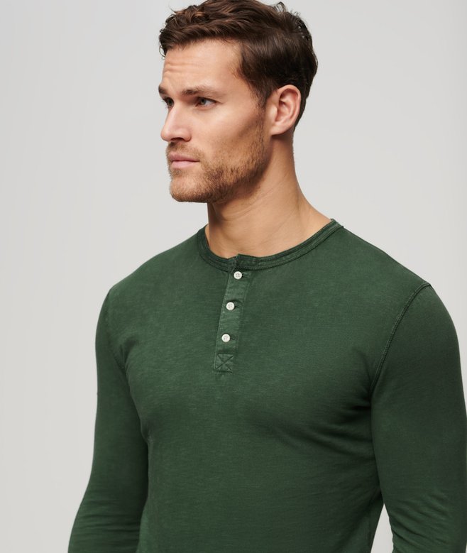 Superdry Camiseta De Punto Y Manga Larga Con Cuello Panadero