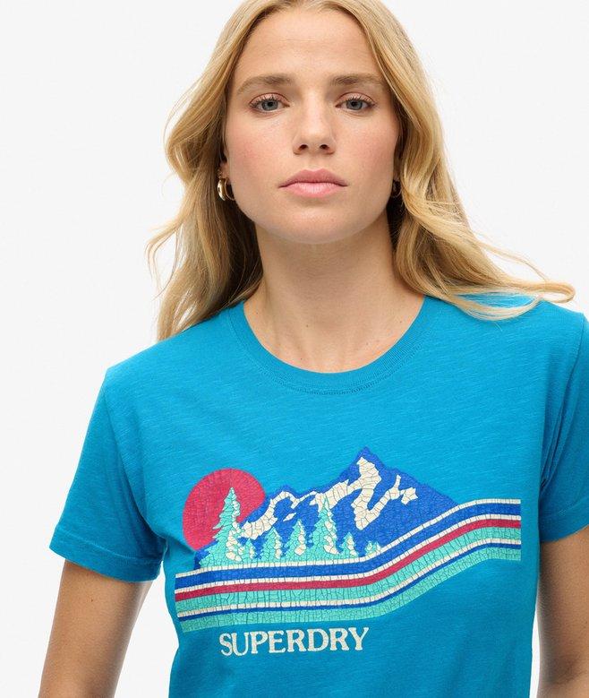Superdry Camiseta De Rayas De Corte Ajustado Outdoor
