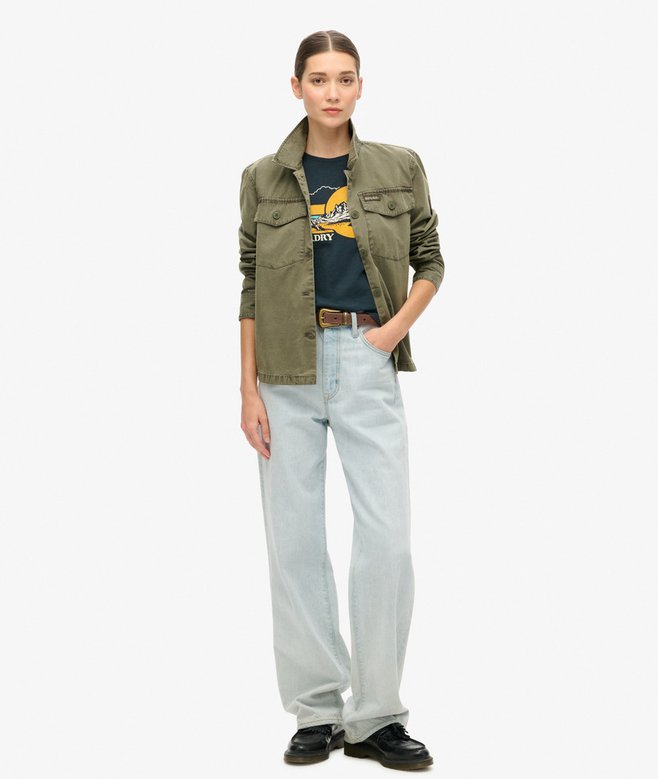 Superdry Camiseta De Rayas De Corte Ajustado Outdoor