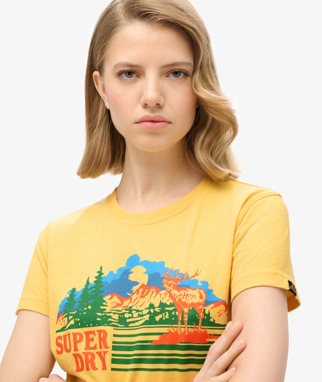 Superdry Camiseta De Rayas De Corte Ajustado Outdoor