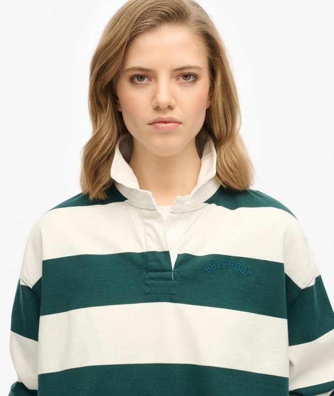 Superdry Camiseta De Rugby A Rayas Athletic Essentials