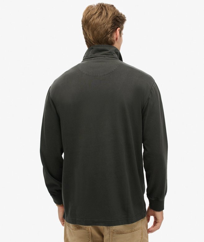 Superdry Camiseta De Rugby De Manga Larga Con Pespuntes En Contraste