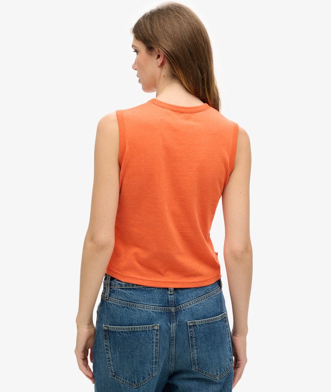 Superdry Camiseta De Tirantes Ajustada Con Gráfico Y Logotipo LA Vintage