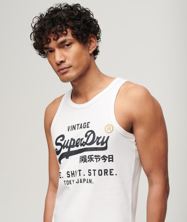 Superdry Camiseta De Tirantes Clásica Con Logotipo Vintage Store