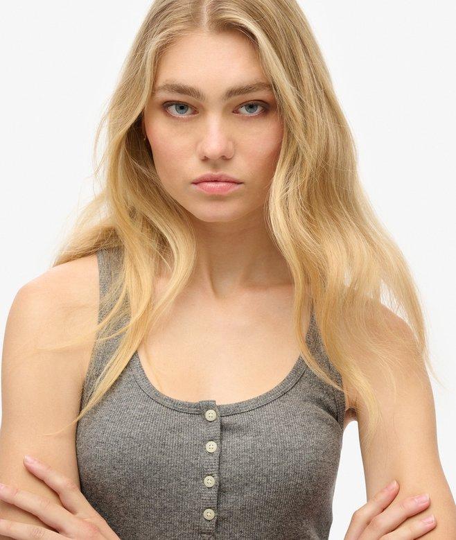 Superdry Camiseta De Tirantes Con Botones Athletic Essentials