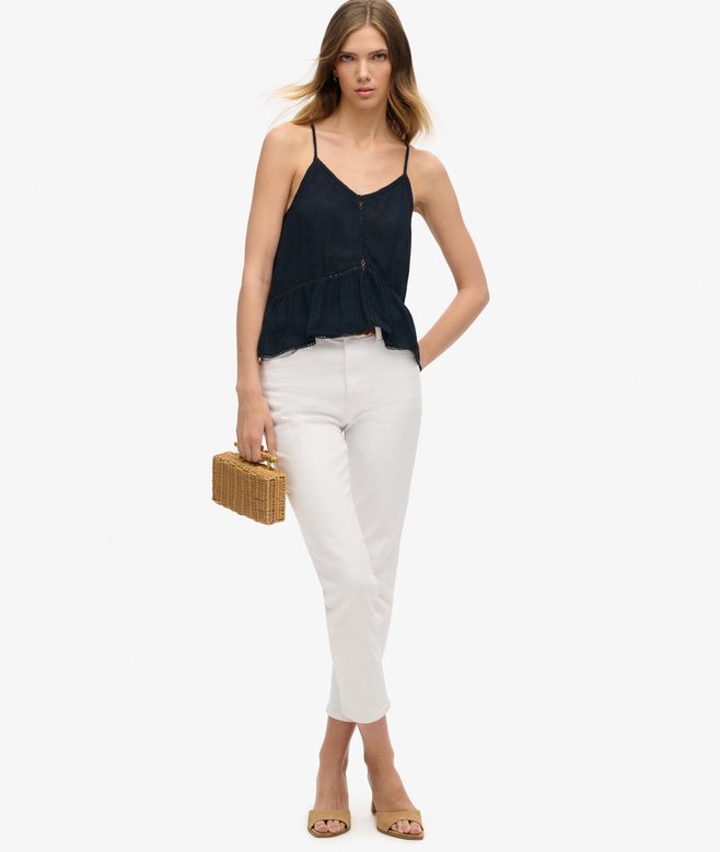 Superdry Camiseta De Tirantes Con Ribete Escalonado