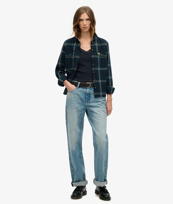 Superdry Camiseta De Tirantes De Algodón Orgánico Vintage Con Ribete