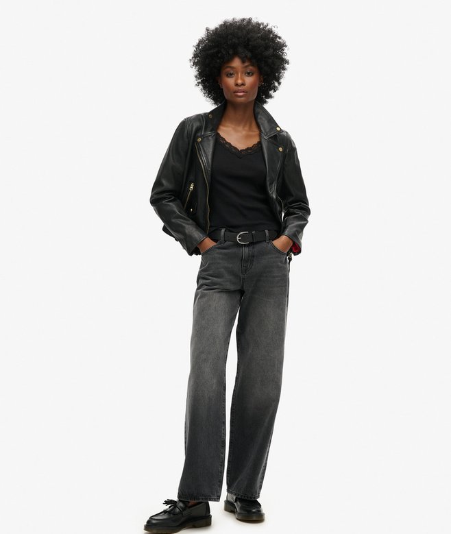 Superdry Camiseta De Tirantes De Algodón Orgánico Vintage Con Ribete