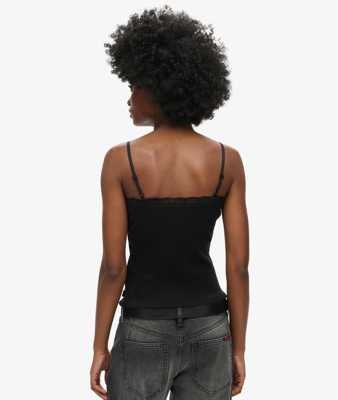 Superdry Camiseta De Tirantes De Algodón Orgánico Vintage Con Ribete