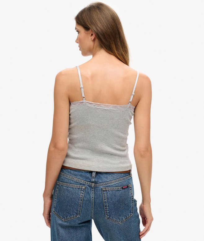 Superdry Camiseta De Tirantes De Algodón Orgánico Vintage Con Ribete