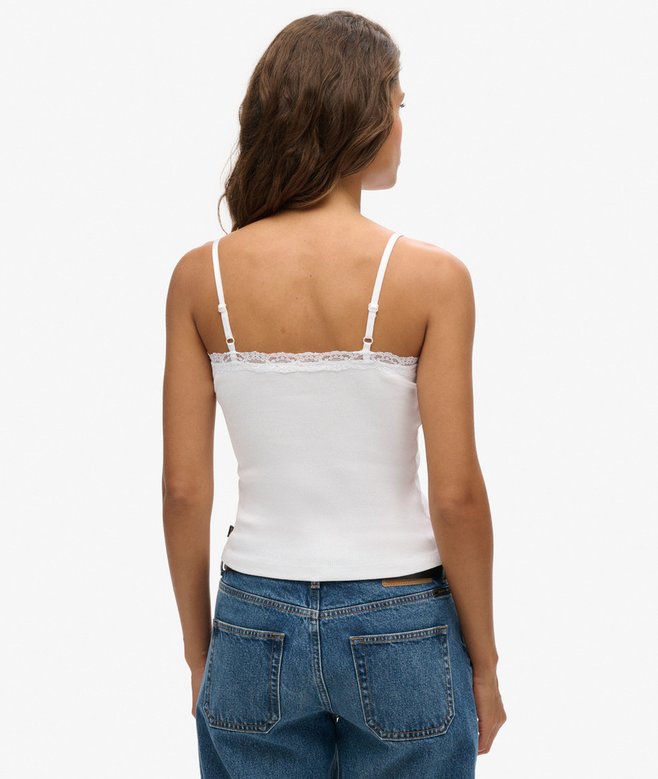 Superdry Camiseta De Tirantes De Algodón Orgánico Vintage Con Ribete