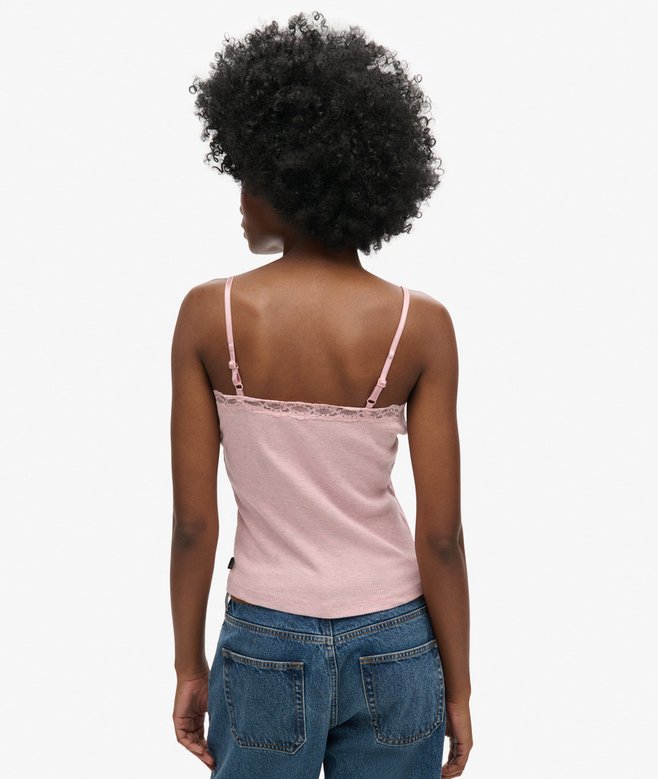 Superdry Camiseta De Tirantes De Algodón Orgánico Vintage Con Ribete