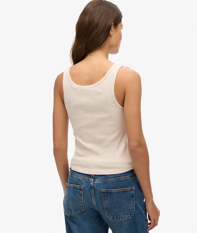 Superdry Camiseta De Tirantes De Canalé Athletic Essentials