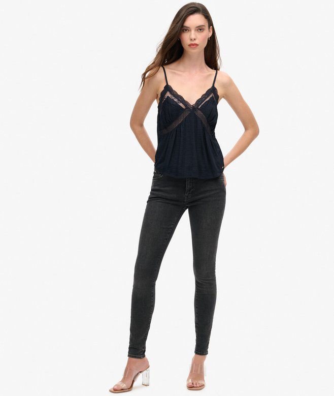 Superdry Camiseta De Tirantes De Encaje Transparente Ibiza