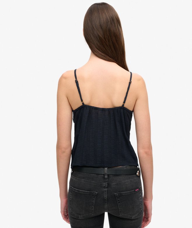 Superdry Camiseta De Tirantes De Encaje Transparente Ibiza