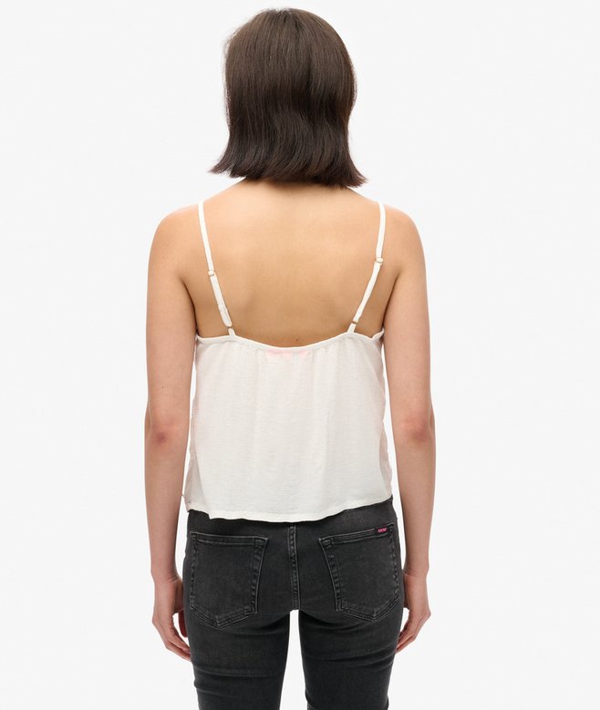 Superdry Camiseta De Tirantes De Encaje Transparente Ibiza