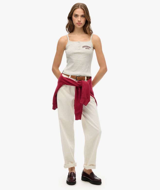 Superdry Camiseta De Tirantes Gráfica Con Botones Athletic Essentials