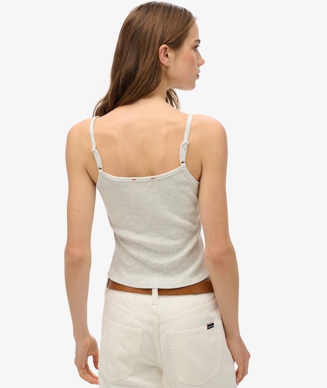 Superdry Camiseta De Tirantes Gráfica Con Botones Athletic Essentials