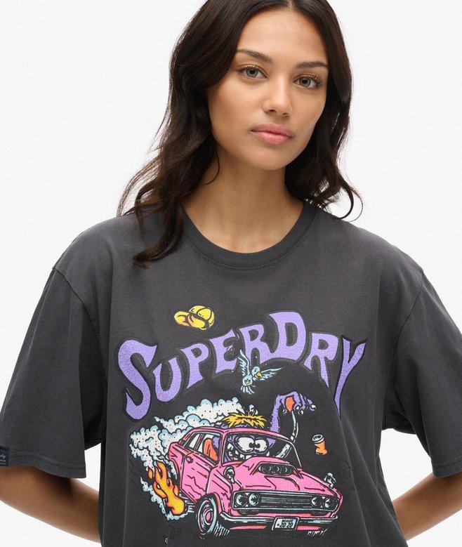 Superdry Camiseta Extragrande De Corte Holgado Dragnut Odd Rods