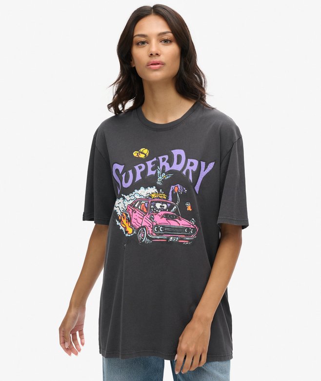 superdry Camiseta extragrande de corte holgado Dragnut Odd Rods