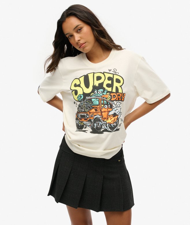 superdry Camiseta extragrande de corte holgado Dragnut Odd Rods