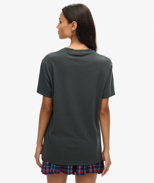 Superdry Camiseta Extragrande Lavada Con Bolsillo Essential