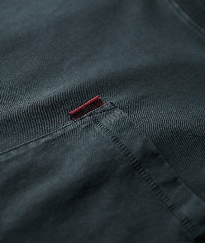 Superdry Camiseta Extragrande Lavada Con Bolsillo Essential