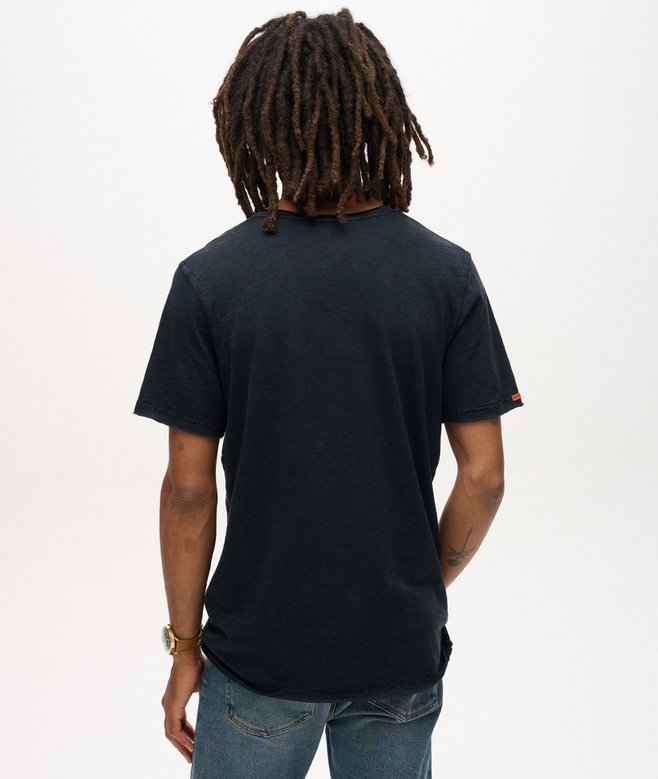 Superdry Camiseta Flameada Con Cuello De Pico Raw Edge