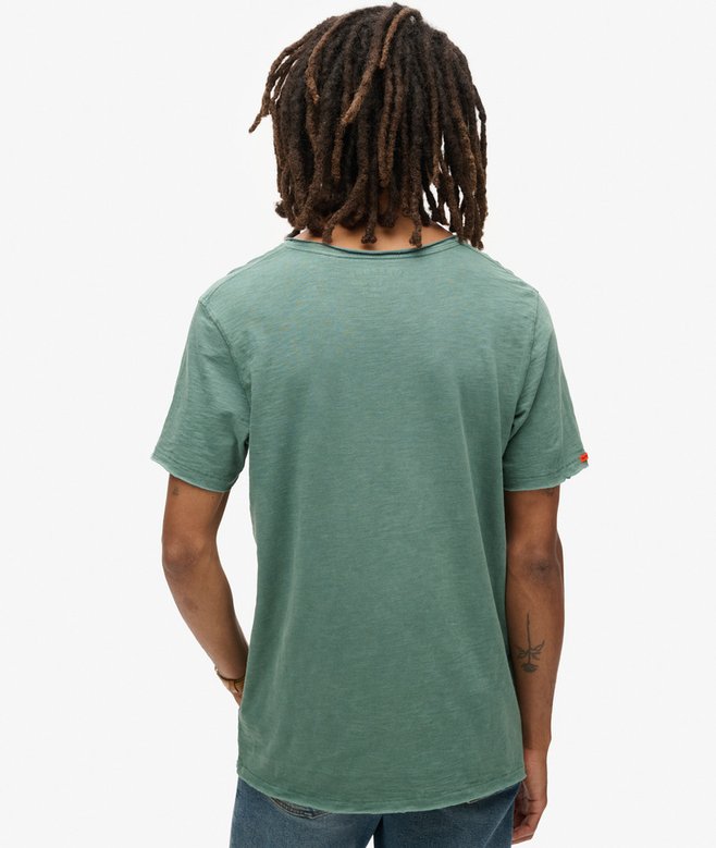 Superdry Camiseta Flameada Con Cuello De Pico Raw Edge