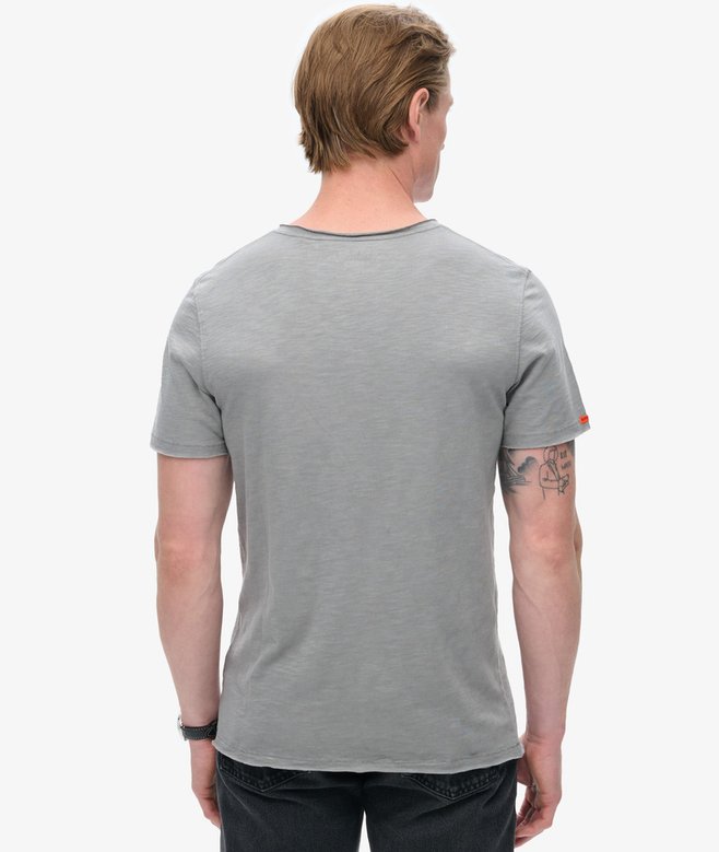 Superdry Camiseta Flameada Con Cuello De Pico Raw Edge