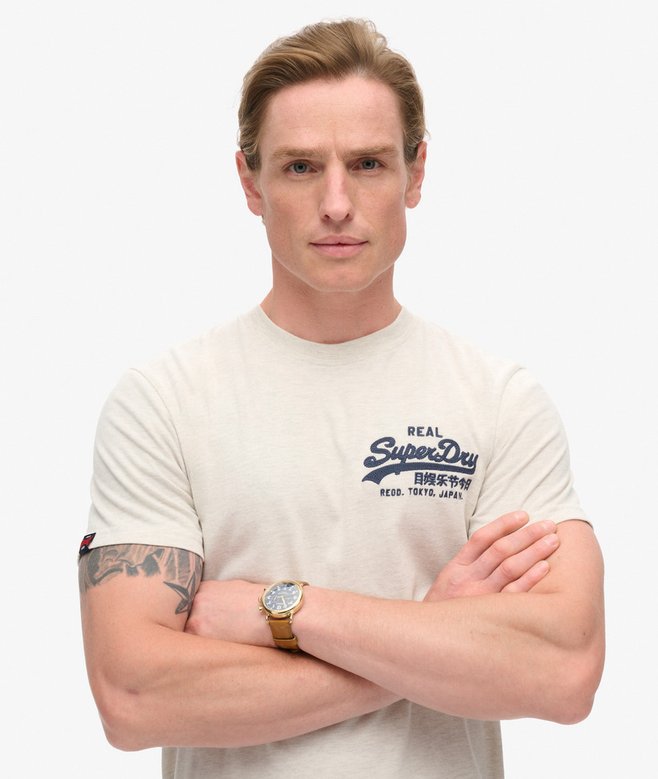 Superdry Camiseta Gráfica Clásica Con Logotipo Vintage