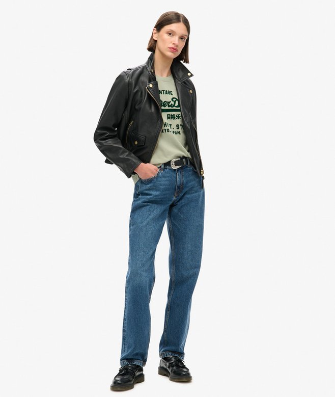 Superdry Camiseta Gráfica Clásica De Corte Relajado Con Logotipo Vintage