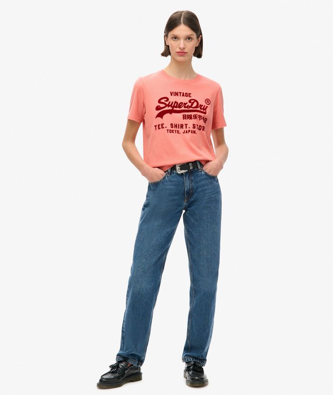Superdry Camiseta Gráfica Clásica De Corte Relajado Con Logotipo Vintage