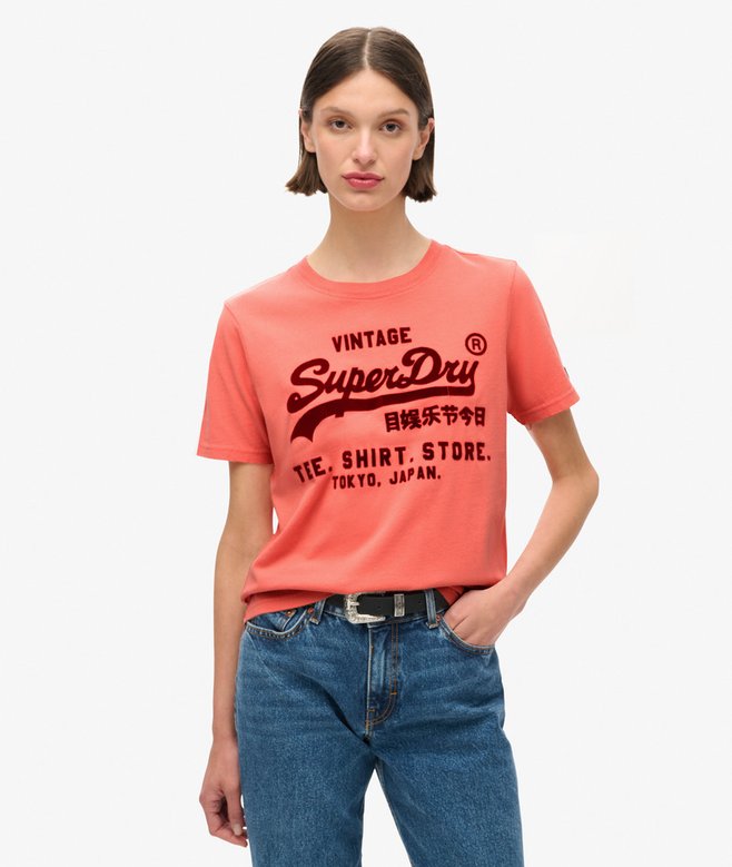 superdry Camiseta gráfica clásica de corte relajado con logotipo Vintage
