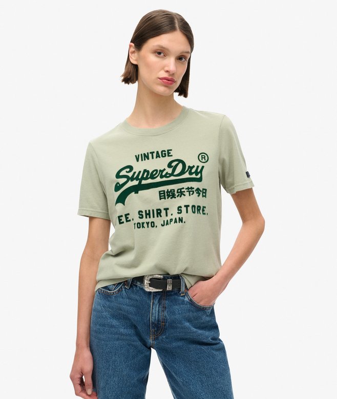 superdry Camiseta gráfica clásica de corte relajado con logotipo Vintage