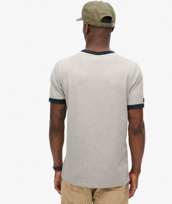 Superdry Camiseta Gráfica Con Logotipo Core Ringer Workwear