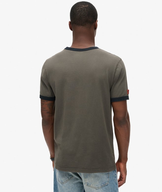 Superdry Camiseta Gráfica Con Logotipo Core Ringer Workwear