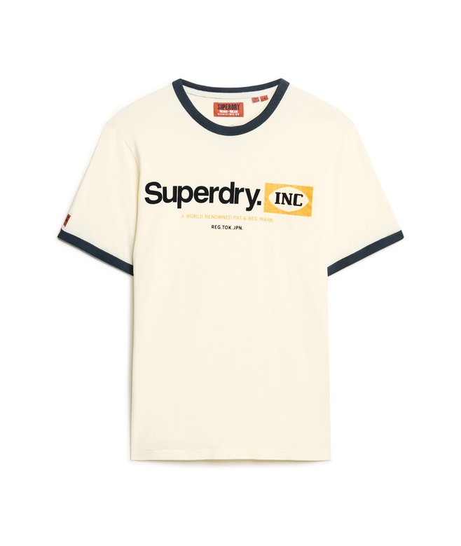 Superdry Camiseta Gráfica Con Logotipo Core Ringer Workwear