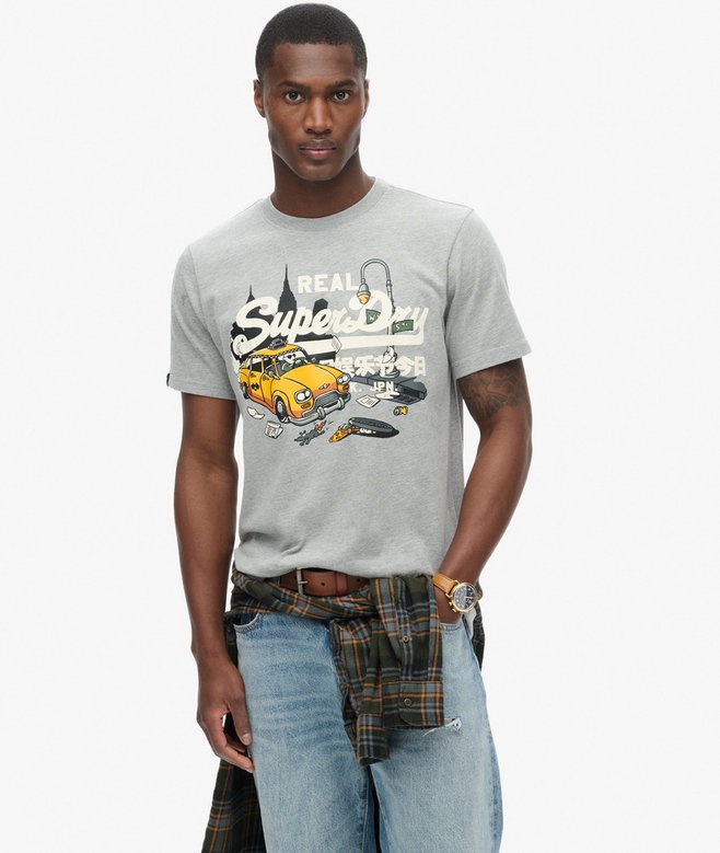 superdry Camiseta gráfica con logotipo Vintage New York