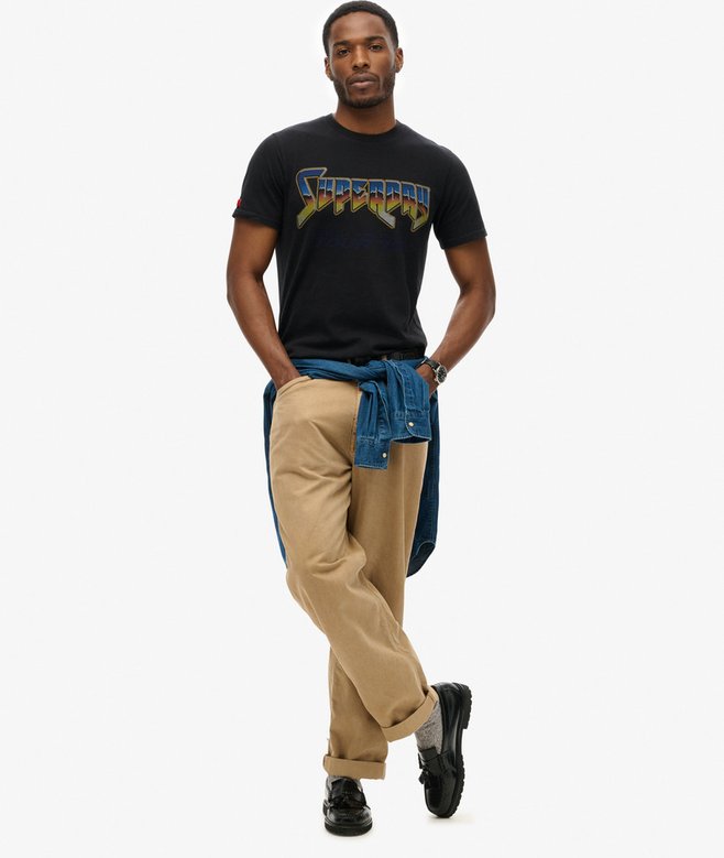 Superdry Camiseta Gráfica Con Motivo De Banda De Rock