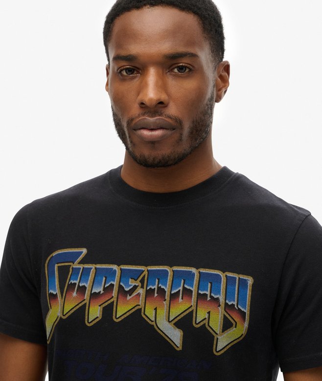 Superdry Camiseta Gráfica Con Motivo De Banda De Rock