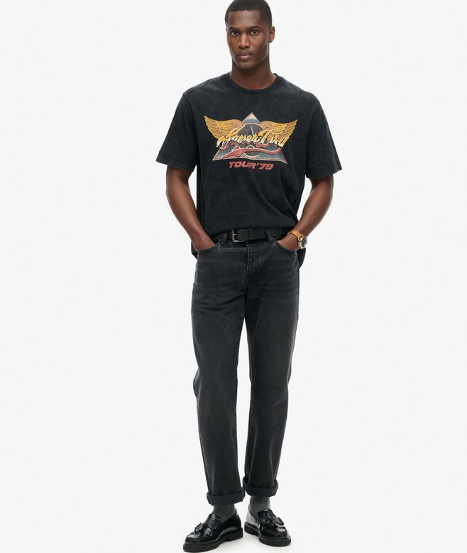 Superdry Camiseta Gráfica Con Motivo De Banda De Rock De Los 70