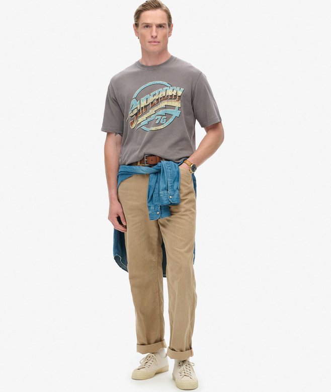 Superdry Camiseta Gráfica Con Motivo De Banda De Rock De Los 70