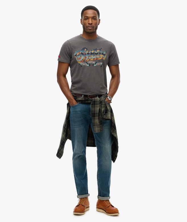 Superdry Camiseta Gráfica Con Motivo De Banda De Rock