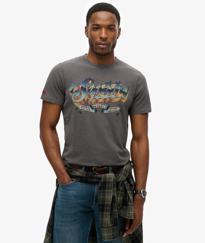 superdry Camiseta gráfica con motivo de banda de rock