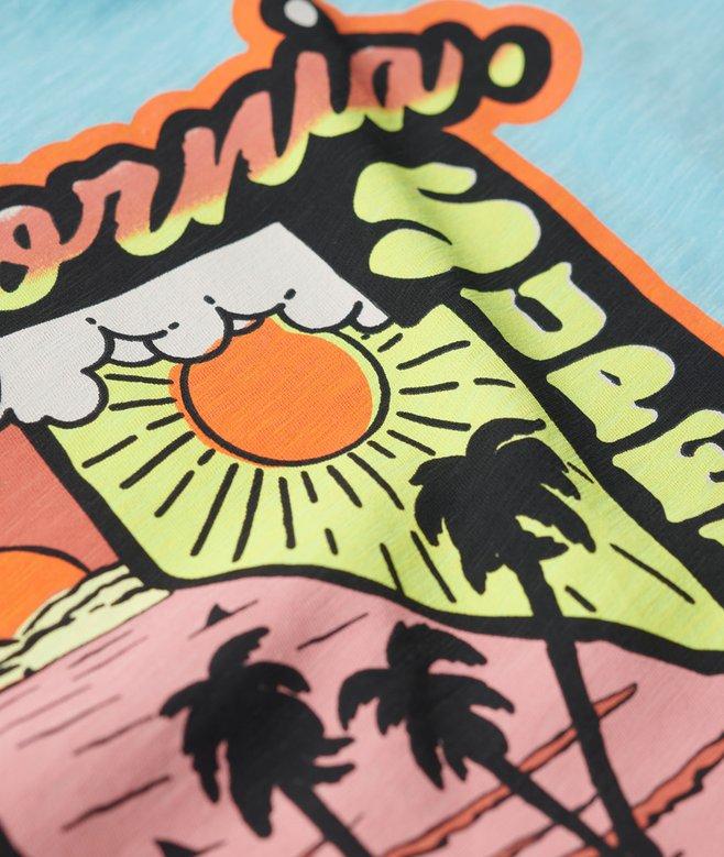 Superdry Camiseta Gráfica De Corte Holgado Neon Travel