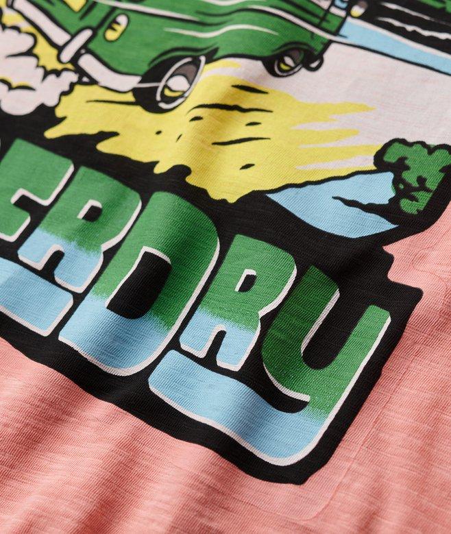 Superdry Camiseta Gráfica De Corte Holgado Neon Travel